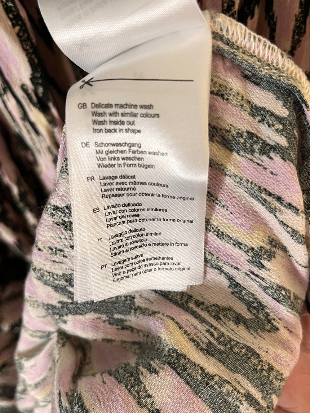 Scotch & Soda Pink and Black Tiered Maxi Dress - Picture 8 of 9